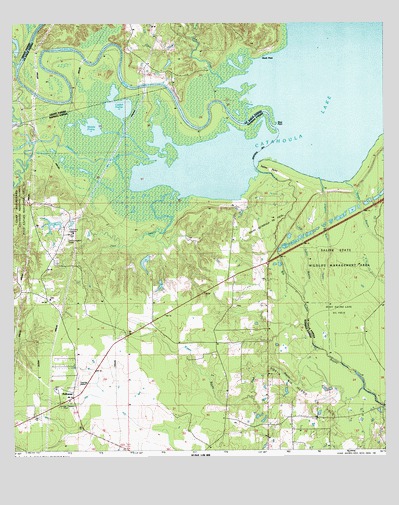 Holloway, LA USGS Topographic Map