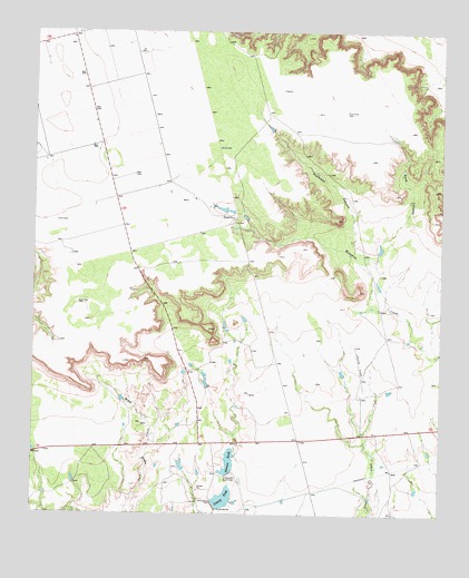 Holloway Canyon, TX USGS Topographic Map