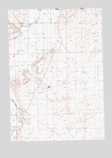 Badger Basin, WY USGS Topographic Map
