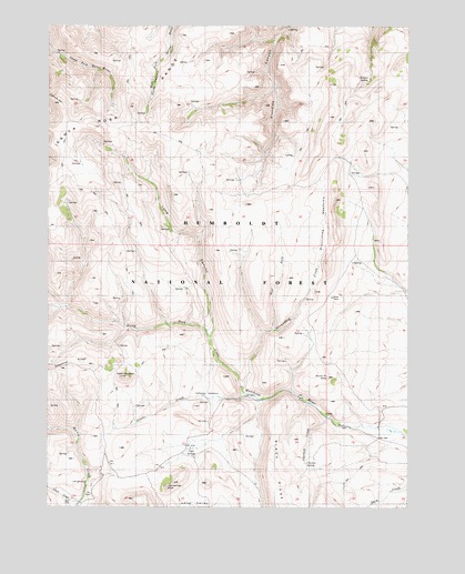 Holloway Meadows, NV USGS Topographic Map