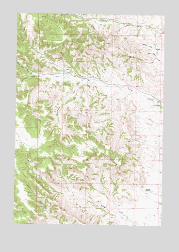 Hollowwood Creek, MT USGS Topographic Map