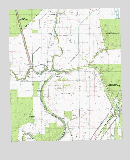 Holly Bluff, MS USGS Topographic Map