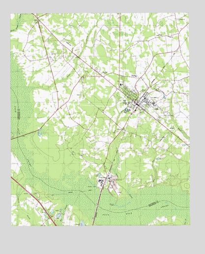Holly Hill, SC USGS Topographic Map
