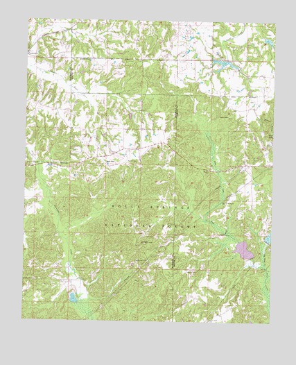 Holly Springs SE, MS USGS Topographic Map