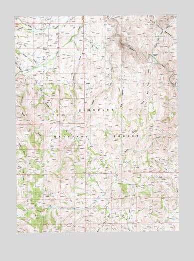 Badger Creek, NV USGS Topographic Map