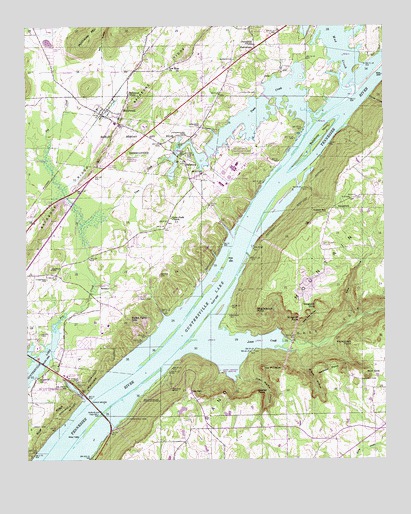 Hollywood, AL USGS Topographic Map