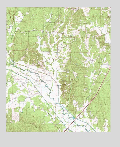 Hollywood, AR USGS Topographic Map