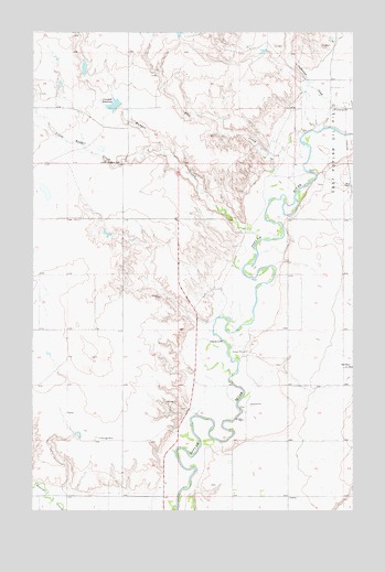 Badger Creek, MT USGS Topographic Map