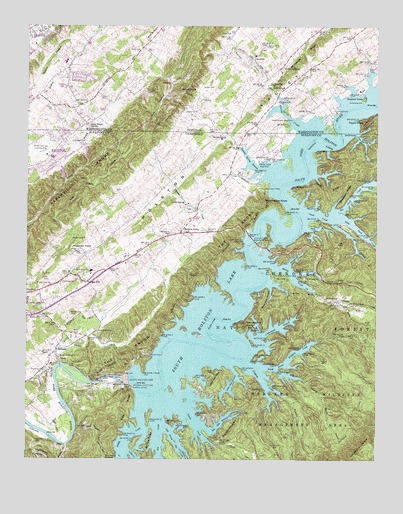 Holston Valley, TN USGS Topographic Map