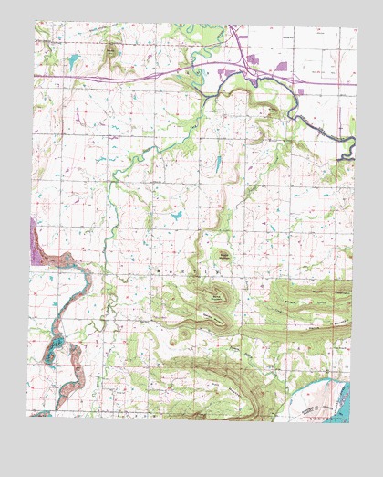 Holt Mountain, OK USGS Topographic Map