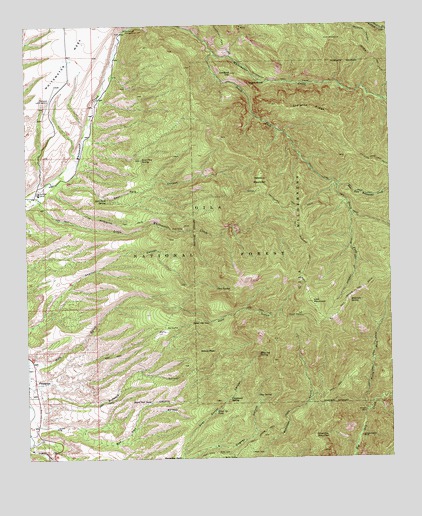 Holt Mountain, NM USGS Topographic Map