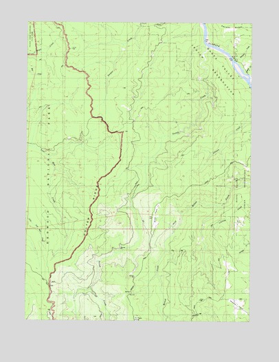 Holter Ridge, CA USGS Topographic Map