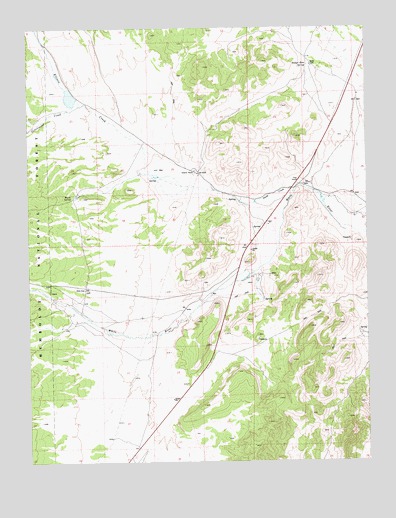 Badger Hole Spring, NV USGS Topographic Map