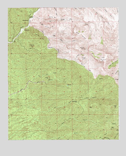 Holy Joe Peak, AZ USGS Topographic Map