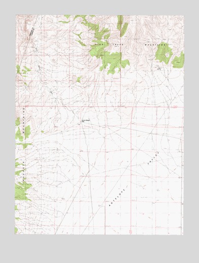 Home Station Gap, NV USGS Topographic Map