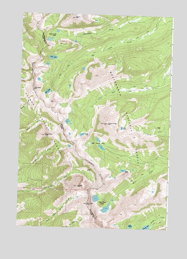 Homer Youngs Peak, MT USGS Topographic Map