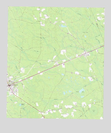 Homerville East, GA USGS Topographic Map