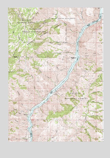 Homestead, OR USGS Topographic Map
