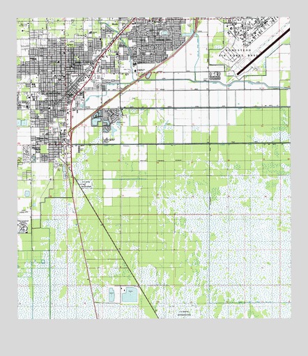 Homestead, FL USGS Topographic Map