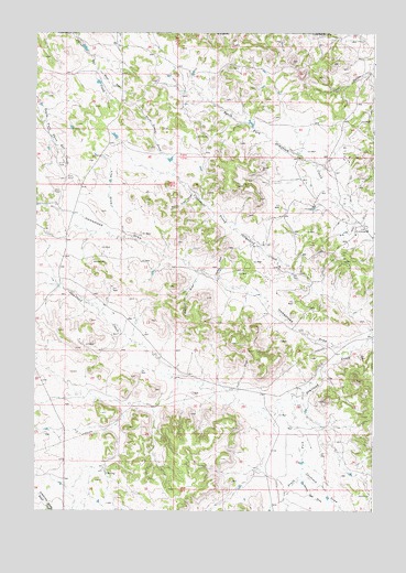 Homestead Draw, WY USGS Topographic Map