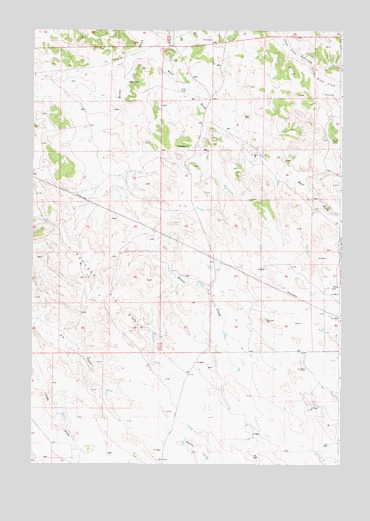 Homestead Draw SW, WY USGS Topographic Map