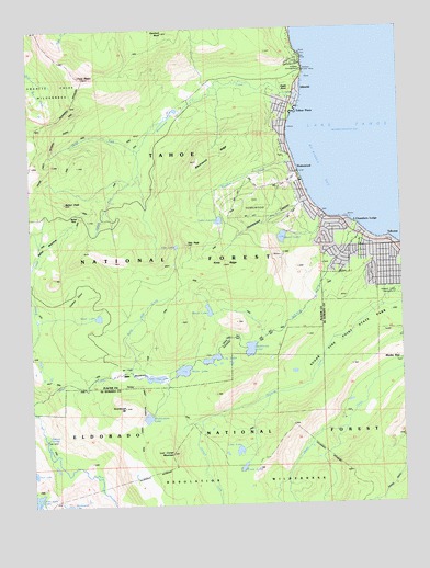 Homewood, CA USGS Topographic Map