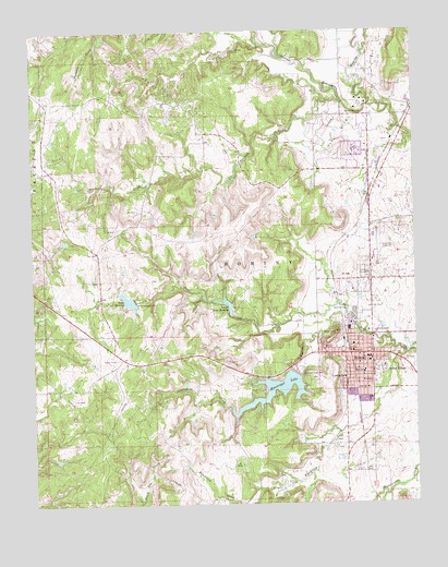 Hominy, OK USGS Topographic Map