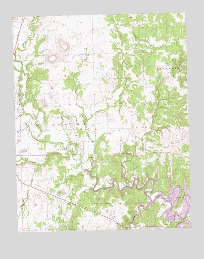 Hominy NE, OK USGS Topographic Map