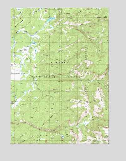 Hominy Peak, WY USGS Topographic Map