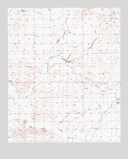 Hondo Reservoir, NM USGS Topographic Map