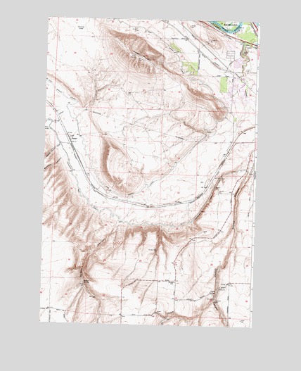 Badger Mountain, WA USGS Topographic Map