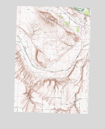 Badger Mountain, WA USGS Topographic Map
