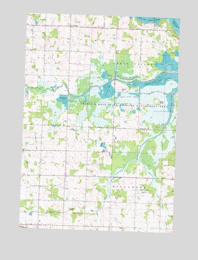 Honey Island, WI USGS Topographic Map