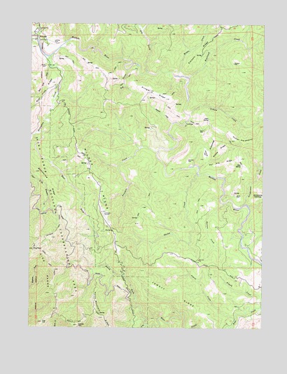Honeydew, CA USGS Topographic Map