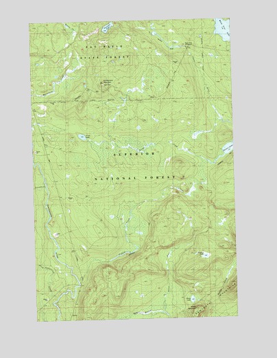 Honeymoon Mountain, MN USGS Topographic Map