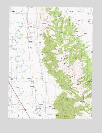 Honeyville, UT USGS Topographic Map