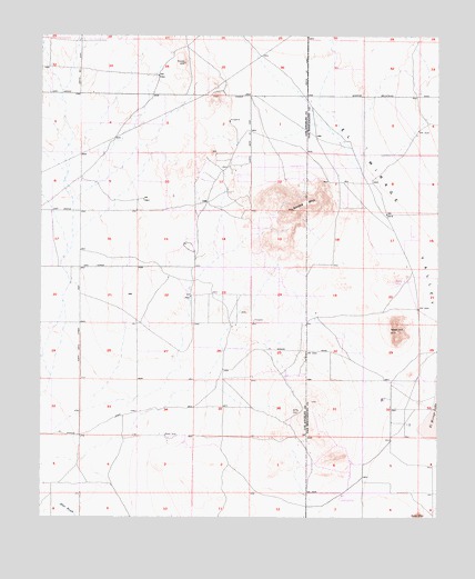 Adobe Mountain, CA USGS Topographic Map