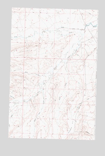 Hoodoo Hill, MT USGS Topographic Map