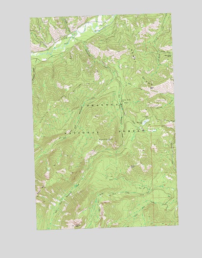 Hoodoo Peak, WA USGS Topographic Map