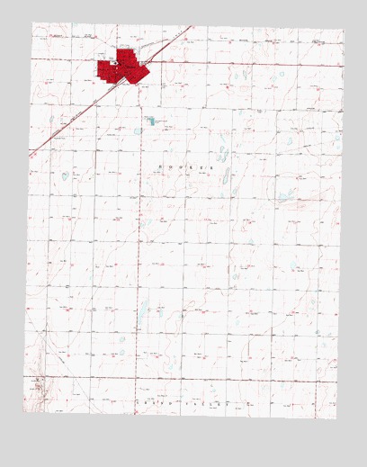 Hooker, OK USGS Topographic Map