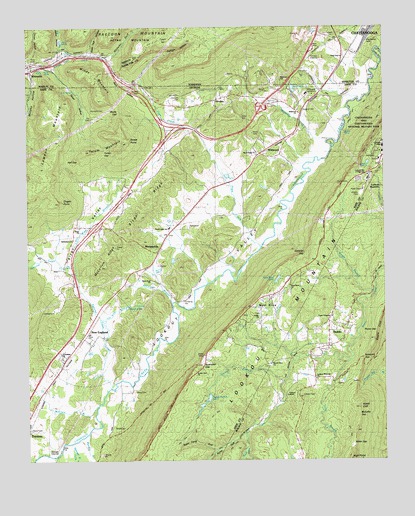 Hooker, GA USGS Topographic Map