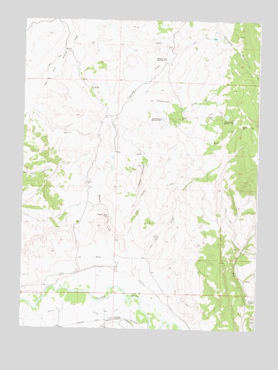 Hooker Mountain, CO USGS Topographic Map