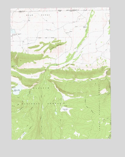Hoop Lake, UT USGS Topographic Map
