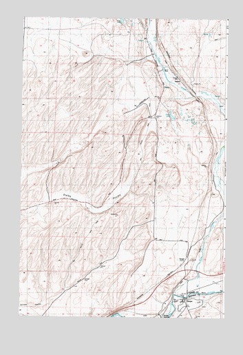 Hooper, WA USGS Topographic Map