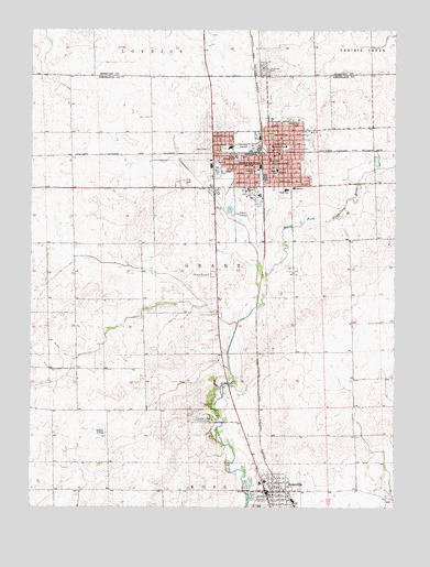 Hoopeston, IL USGS Topographic Map