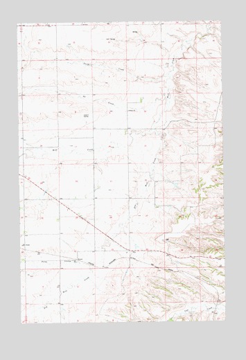 Hoosac, MT USGS Topographic Map