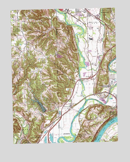 Hooven, OH USGS Topographic Map