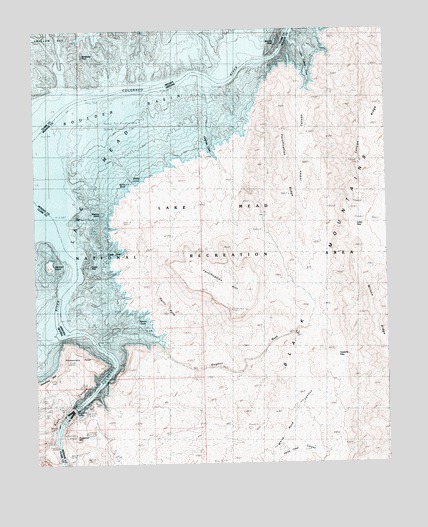 Hoover Dam, NV USGS Topographic Map