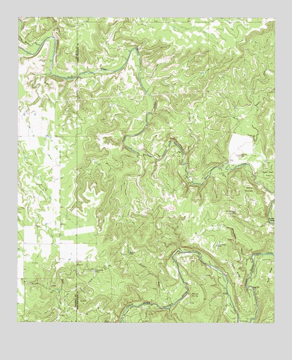 Hoover Mountain, TX USGS Topographic Map
