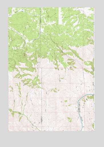 Hoover Point, ID USGS Topographic Map